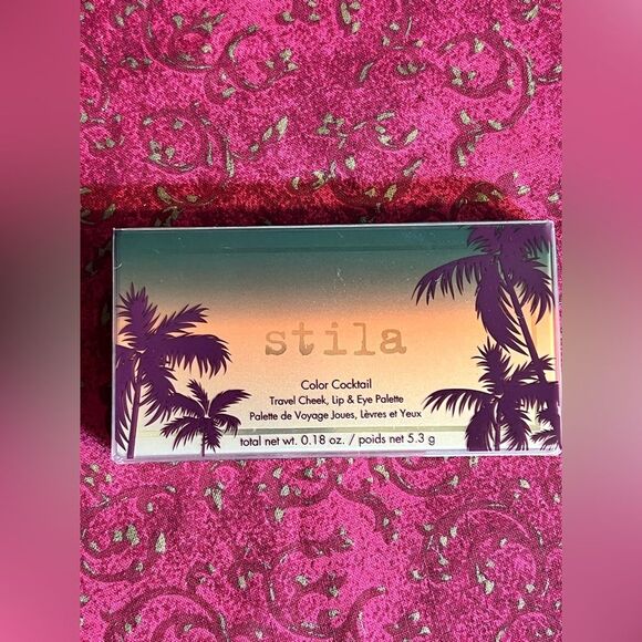 Stila Color Cocktail Palette, lip,cheek & eye shadow palette with mirror. Travel - Picture 5 of 5